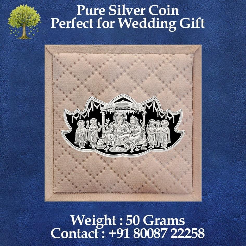 Kamal Silver Coin With Box