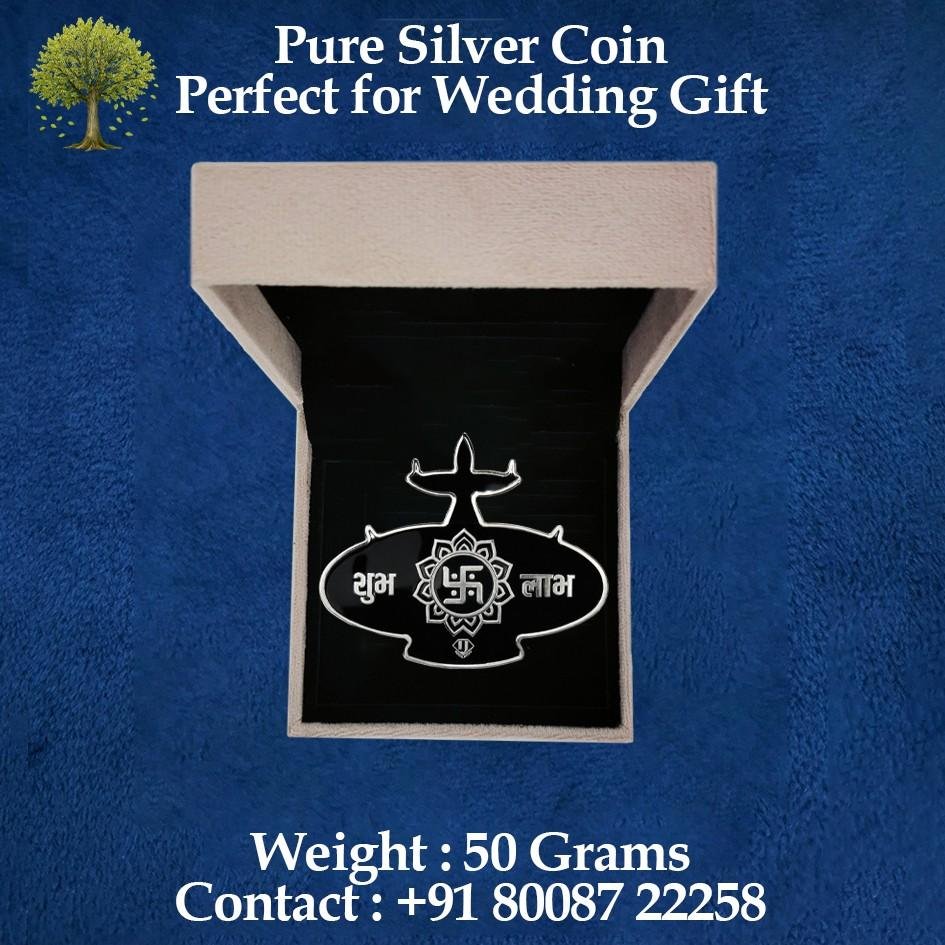 Kamal Silver Coin With Box