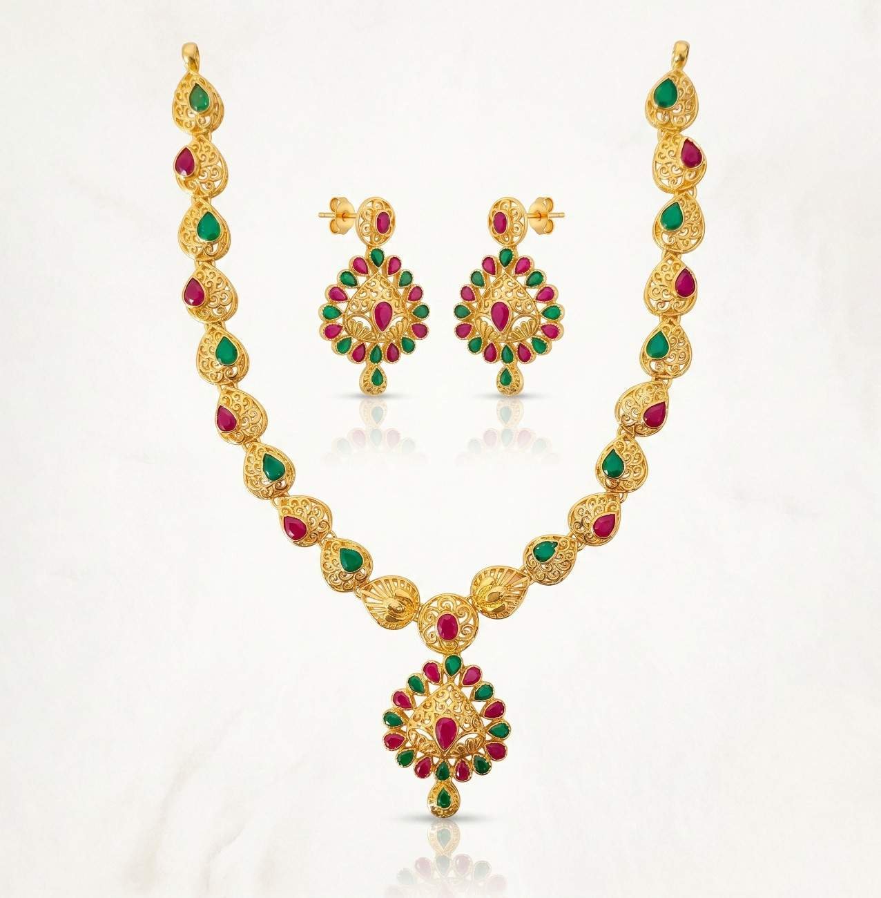 Silver Necklace Set