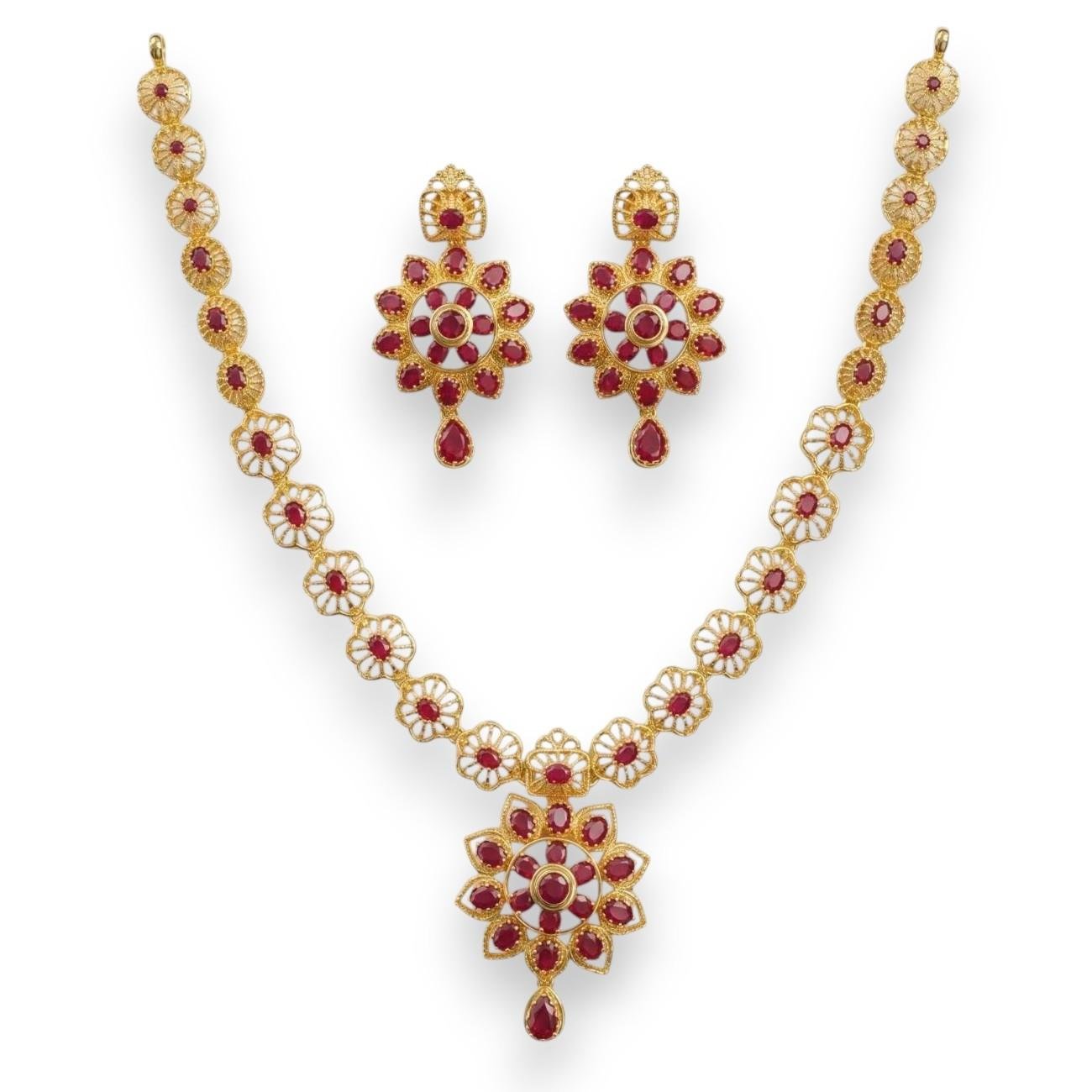 Silver Necklace Set