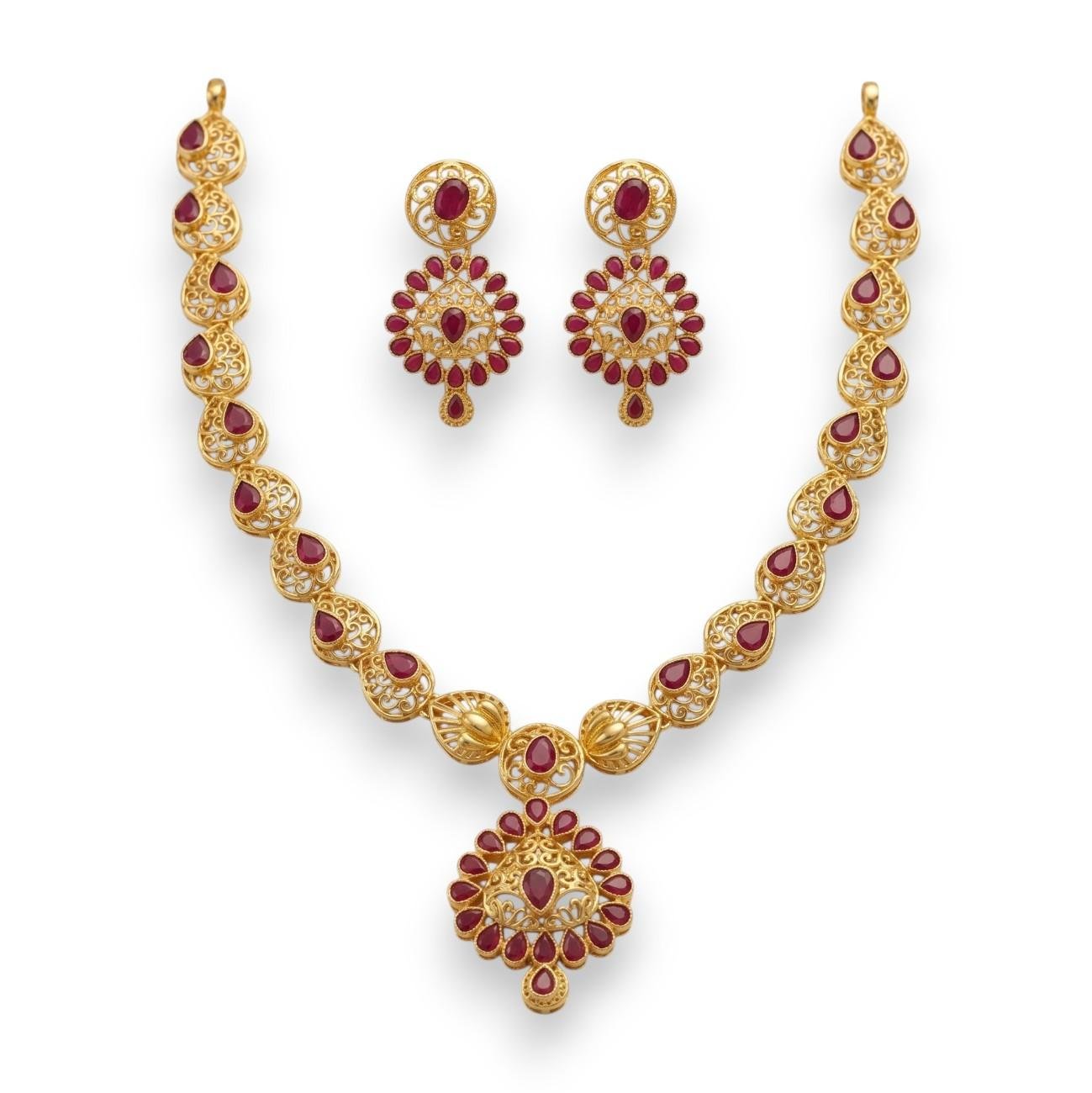 Silver Necklace Set