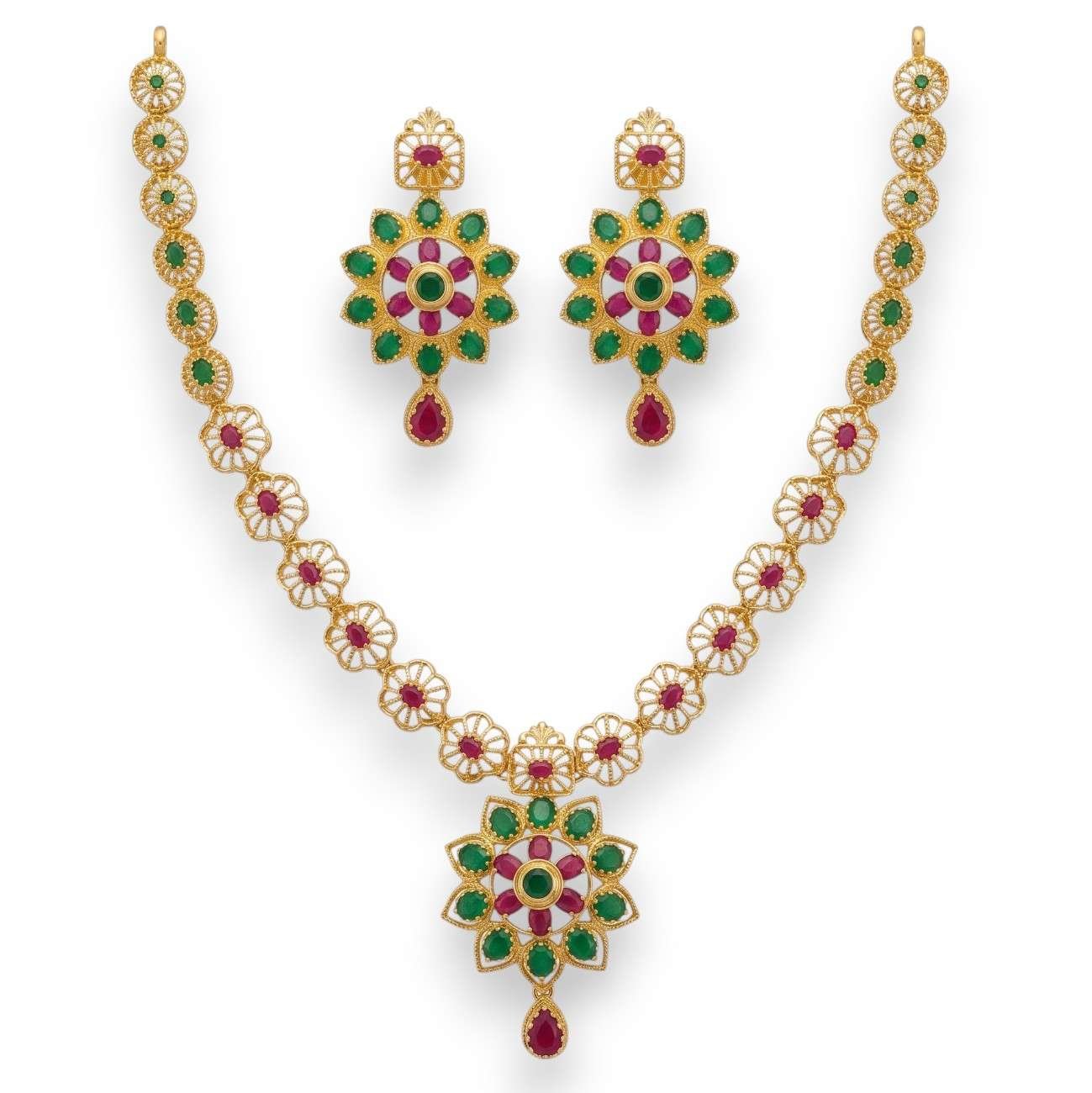 Silver Necklace Set