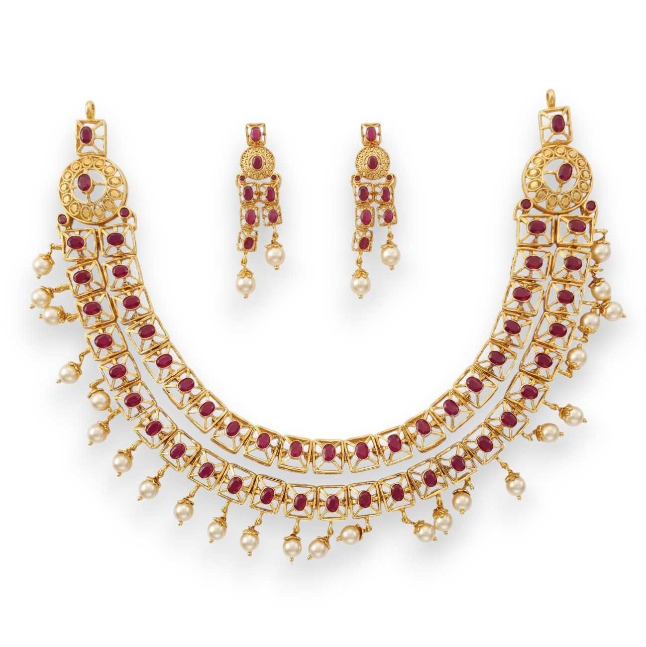 Silver Necklace Set