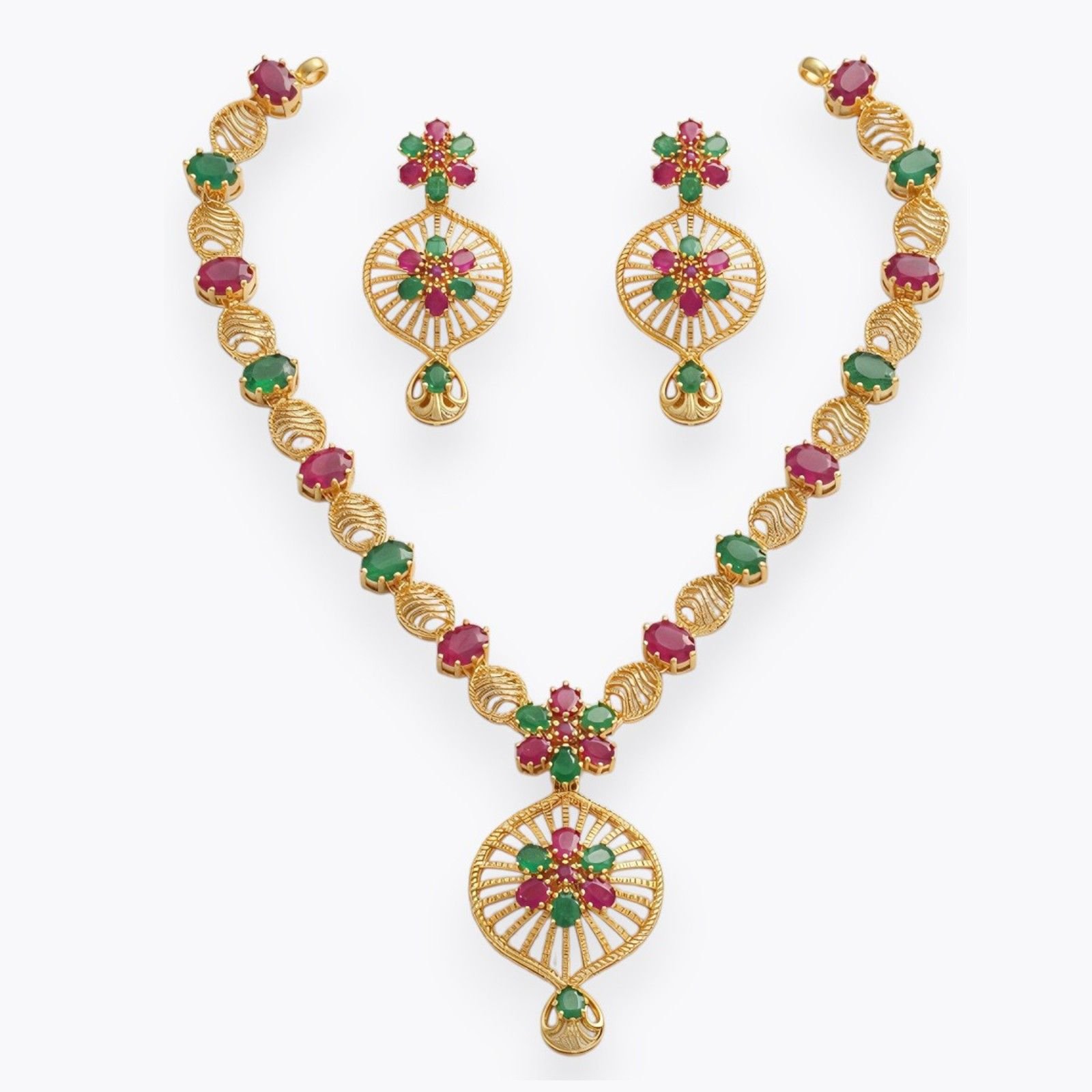 Silver Necklace Set