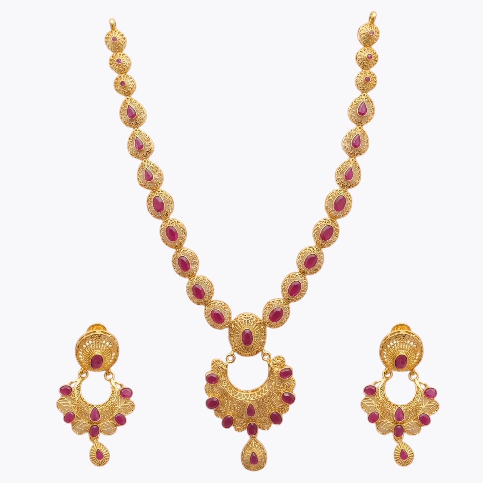 Silver Necklace Set
